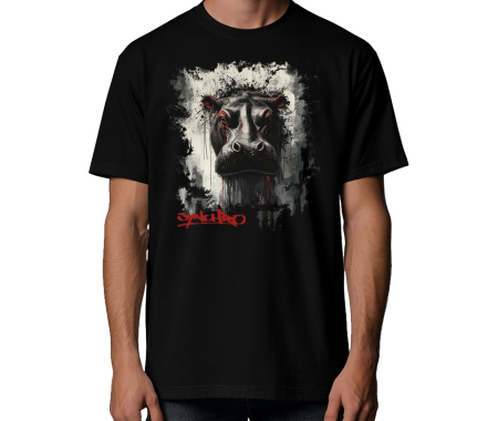 Koszulka Hipcio,100% bawełna luźna koszulka, t-shirt